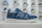 1:1 Best Edition Louis Vuitton Trainer Sneaker Denim Monogram Super Clone - Image 3