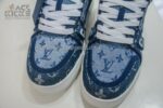1:1 Best Edition Louis Vuitton Trainer Sneaker Denim Monogram Super Clone - Image 8