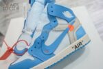 LJRF1:1 Best EditionJordan 1 Retro High Off-White University Blue Super Clone - Image 7