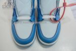 LJRF1:1 Best EditionJordan 1 Retro High Off-White University Blue Super Clone - Image 8