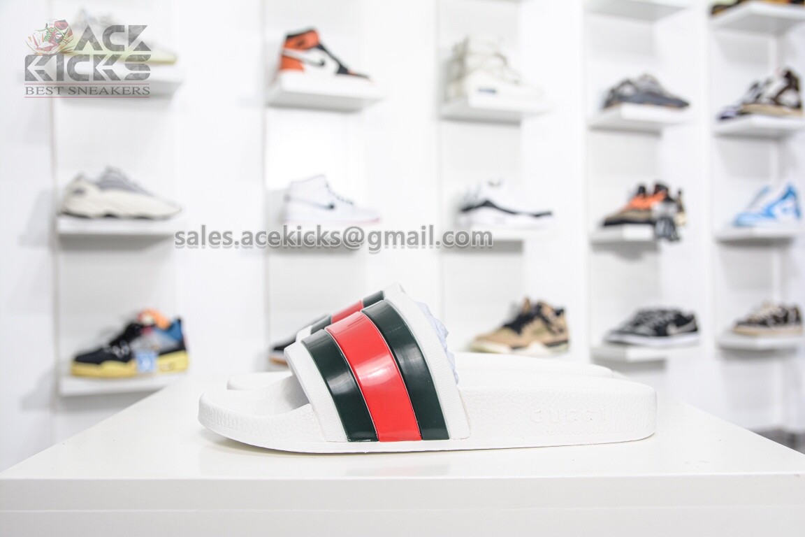 wsxc1654533020126_0 1:1 Best Edition Gucci Pursuit Pool Slides White Super Clone - Image 1