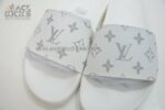 1:1 Best Edition Louis Vuitton Waterfront Mule White Grey Super Clone - Image 7