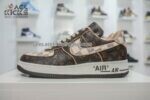 1:1 Best Edition Nike Air Force 1 Low Louis Vuitton Monogram Brown Damier Azur Super Clone
