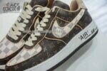 1:1 Best Edition Nike Air Force 1 Low Louis Vuitton Monogram Brown Damier Azur Super Clone - Image 7