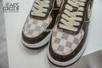 1:1 Best Edition Nike Air Force 1 Low Louis Vuitton Monogram Brown Damier Azur Super Clone - Image 9
