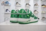 1:1 Best Edition Louis Vuitton Nike Air Force 1 Low By Virgil Abloh White Green Super Clone - Image 6