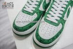 1:1 Best Edition Louis Vuitton Nike Air Force 1 Low By Virgil Abloh White Green Super Clone - Image 9