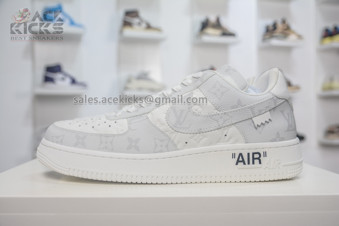 wsxc1657369075323_0 1:1 Best Edition Louis Vuitton Nike Air Force 1 Low By Virgil Abloh White Super Clone - Image 1